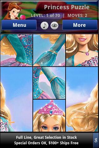 Princess Puzzles for Kids Android Brain & Puzzle