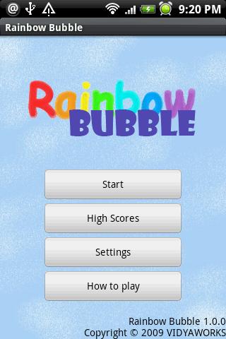 Rainbow Bubble Android Brain & Puzzle