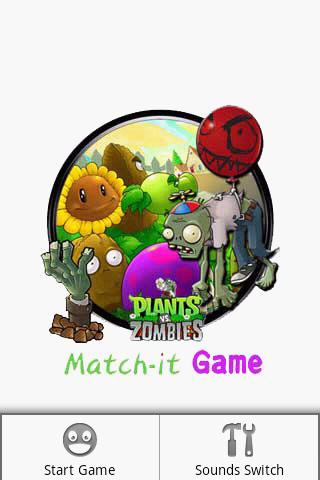 Plants ZombiesMatch It Game