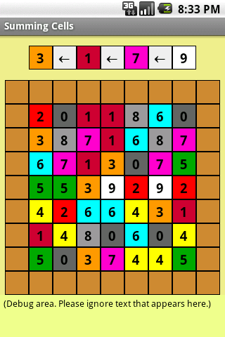 Summing Cells Android Brain & Puzzle
