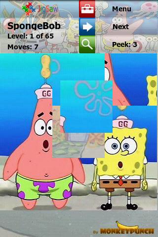 SpongeBob Puzzle : Jigsaw Android Brain & Puzzle