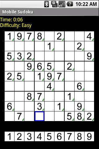 Mobile Sudoku (Free) Android Brain & Puzzle