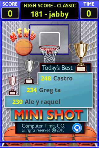 Mini Shot Basketball