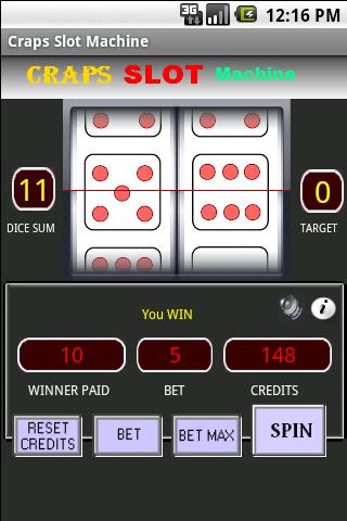 Craps Slot Machine Android Cards & Casino