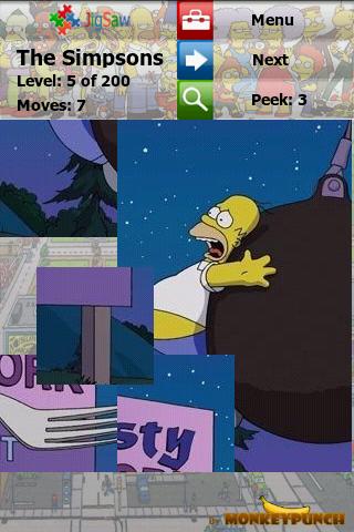 The Simpsons XL Puzzle Jigsaw Android Brain & Puzzle