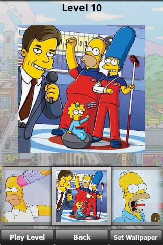The Simpsons XL Puzzle Jigsaw Android Brain & Puzzle