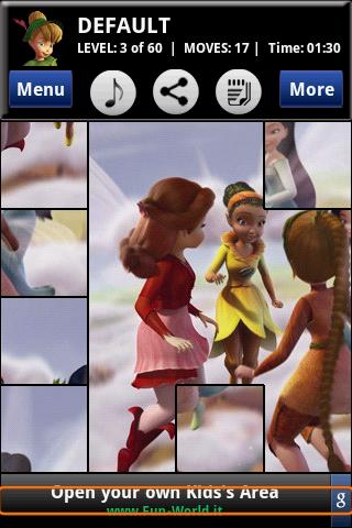 Tinker Bell and Lost Treasure Android Brain & Puzzle