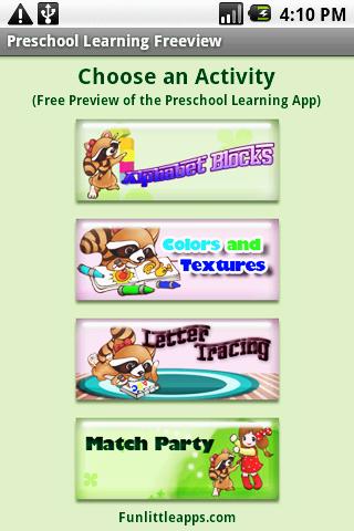 Preschool Learning Freeview Android Casual