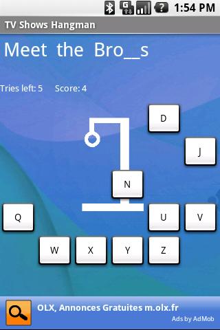 TV Shows Hangman Android Casual