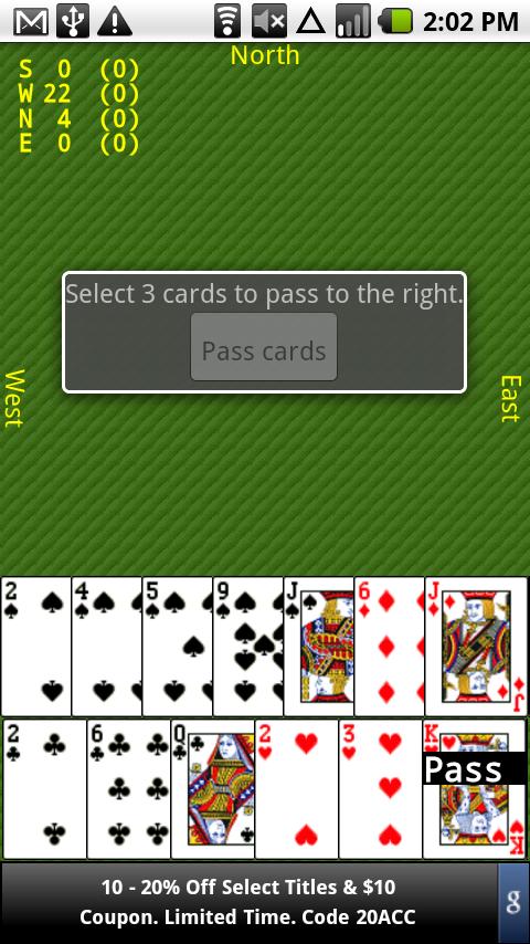 Hearts (free) Android Cards & Casino