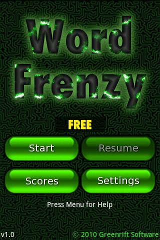 Word Frenzy Free Android Brain & Puzzle