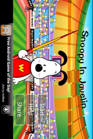 Snoopy In Javelin Android Arcade & Action