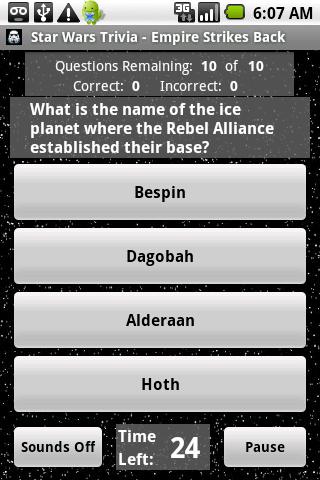 Star Wars Trivia – Ep. V Android Brain & Puzzle