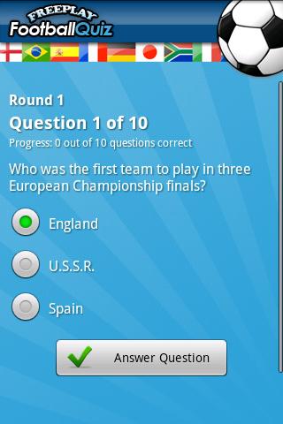 FreePlay Football Quiz Android Brain & Puzzle