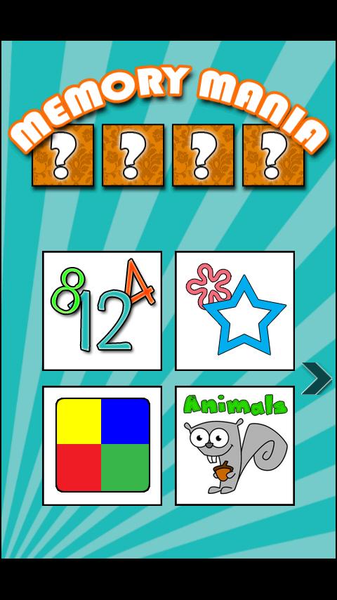 Kids Game: Memory Mania lite Android Casual